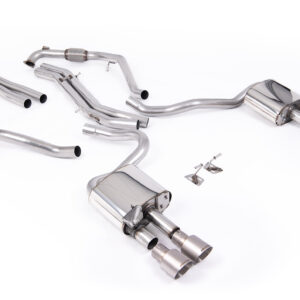 MILLTEK - SSXAU1115 - Audi  S5  3.0 V6 Turbo Coupe/Sportback B9 (Sport Diff Models Only & WITH Brace Bars) - Left Hand Drive Cars Only 2017>2026  Cat-back