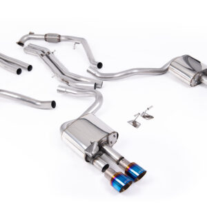 MILLTEK - SSXAU1116 - Audi S5 3.0 V6 Turbo Coupe/Sportback B9 (Sport Diff Models Only & WITH Brace Bars) - Left Hand Drive Cars Only 2017>2026  Cat-back