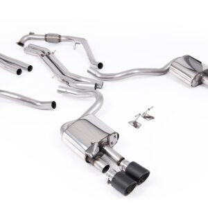MILLTEK - SSXAU1117 - Audi  S5  3.0 V6 Turbo Coupe/Sportback B9 (Sport Diff Models Only & WITH Brace Bars) - Left Hand Drive Cars Only 2017>2026  Cat-back