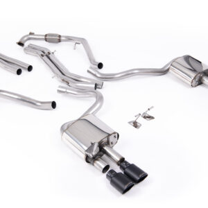 MILLTEK - SSXAU1118 - Audi  S5  3.0 V6 Turbo Coupe/Sportback B9 (Sport Diff Models Only & WITH Brace Bars) - Left Hand Drive Cars Only 2017>2026  Cat-back