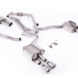 MILLTEK - SSXAU1120 - Audi  S5  3.0 V6 Turbo Coupe/Sportback B9 (Sport Diff Models Only & WITH Brace Bars) - Left Hand Drive Cars Only 2017>2026  Cat-back