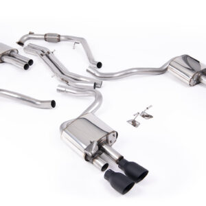 MILLTEK - SSXAU1121 - Audi  S5  3.0 V6 Turbo Coupe/Sportback B9 (Sport Diff Models Only & WITH Brace Bars) - Left Hand Drive Cars Only 2017>2026  Cat-back