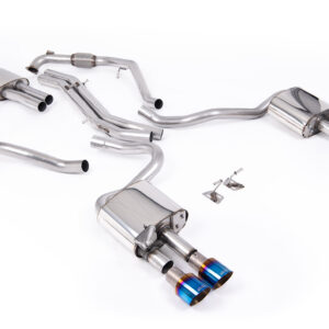 MILLTEK - SSXAU1123 - Audi  S5  3.0 V6 Turbo Coupe/Sportback B9 (Sport Diff Models Only & WITH Brace Bars) - Left Hand Drive Cars Only 2017>2026  Cat-back