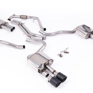 MILLTEK - SSXAU1124 - Audi  S5  3.0 V6 Turbo Coupe/Sportback B9 (Sport Diff Models Only & WITH Brace Bars) - Left Hand Drive Cars Only 2017>2026  Cat-back