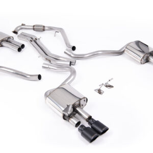 MILLTEK - SSXAU1126 - Audi  S5  3.0 V6 Turbo Coupe/Sportback B9 (Sport Diff Models Only & WITH Brace Bars) - Left Hand Drive Cars Only 2017>2026  Cat-back