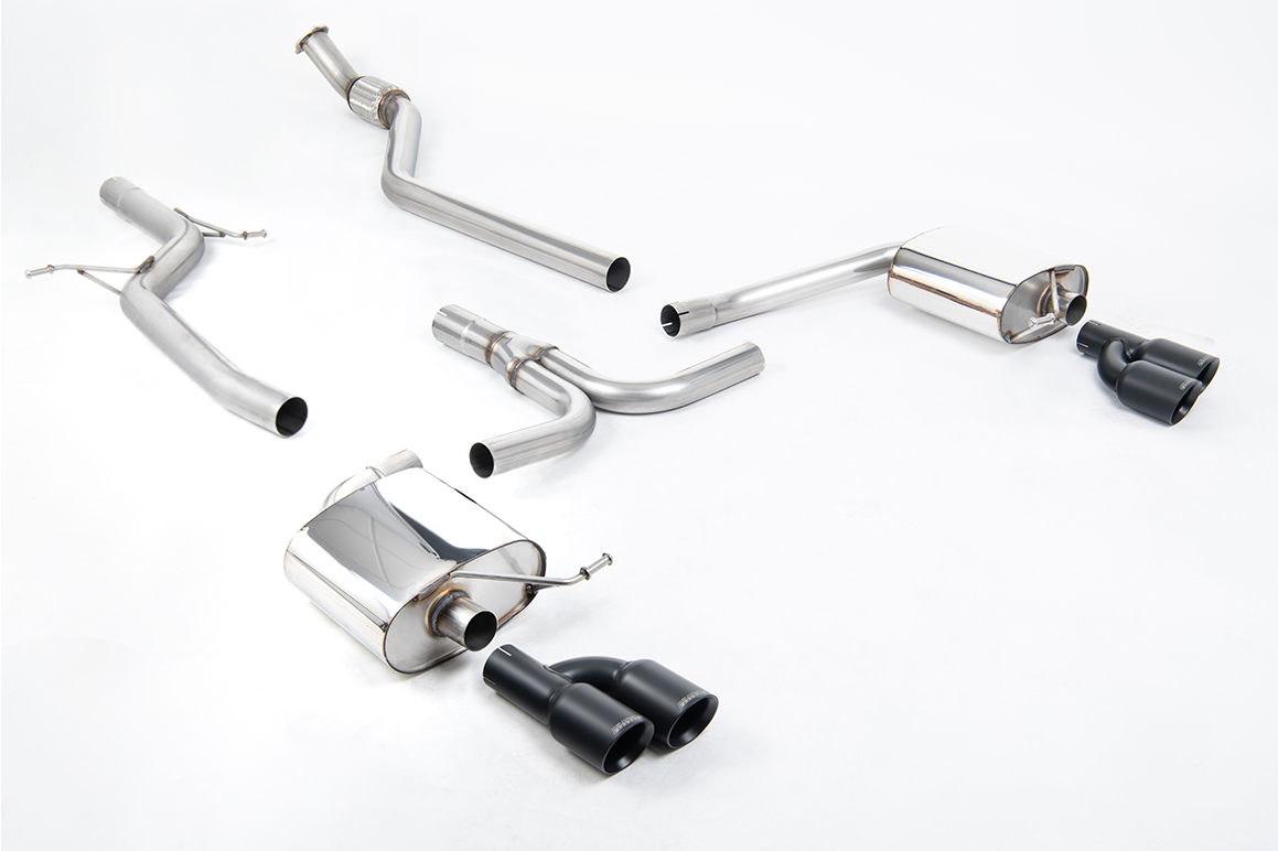 MILLTEK - SSXAU666 - Audi A4 2.0 TFSI S line B8 (2WD and quattro manual-only) Saloon & Avant 2008>2011 Cat-back