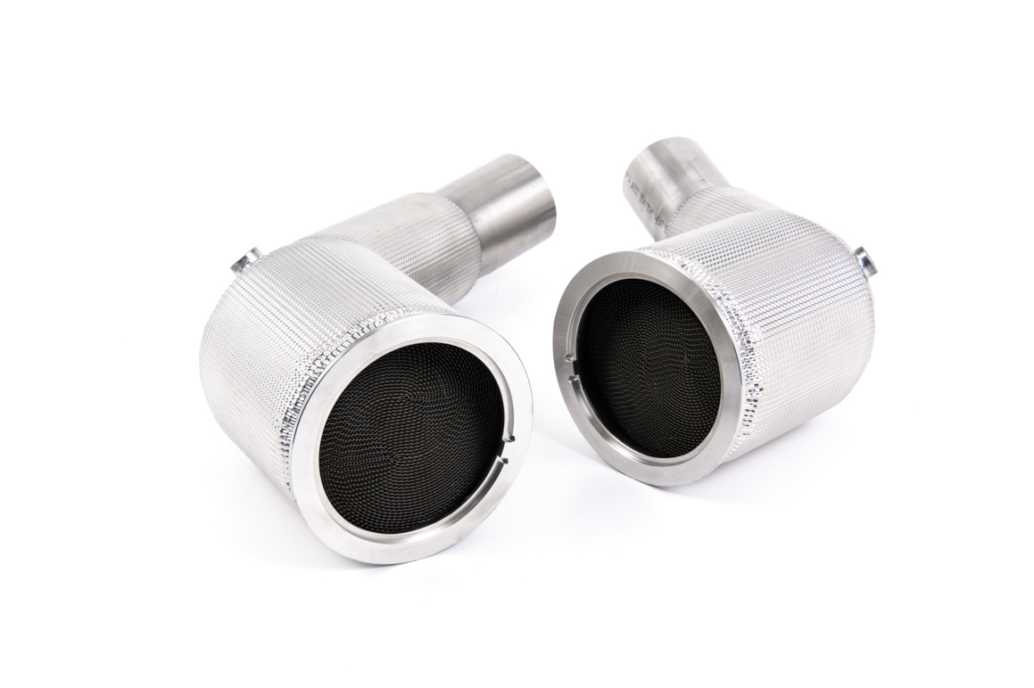 MILLTEK - SSXAU868 - Audi RS6 C8 4.0 V8 bi-turbo in Performance Edition / RS7 C8 4.0 V8 bi-turbo / S8 D5 4.0 TFSI V8 Saloon-Sedan (OPF/GPF Models) 2019>2026 Large Bore Downpipes and Hi-Flow Sports Cats