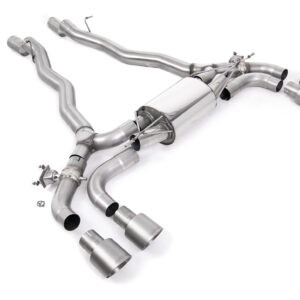 MILLTEK - SSXBM1176 - BMW  5 Series  M5 & M5 Competition 4.4l Twin Turbo F90 2018>2021 Axle Back - F90 LCI (OPF/GPF Equipped Cars) 2021>2026 Particulate Filter back
