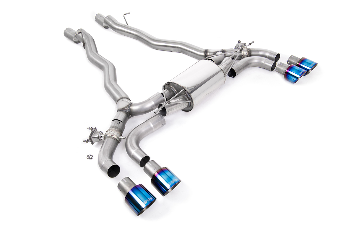 MILLTEK - SSXBM1177 - BMW 5 Series M5 & M5 Competition 4.4l Twin Turbo F90 2018>2021 Axle Back - F90 LCI (OPF/GPF Equipped Cars) 2021>2026 Particulate Filter back