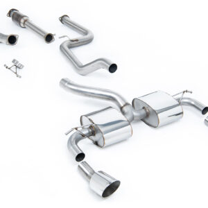 MILLTEK - SSXFD069 - Ford  Focus  MK2 RS 2.5T 305PS 2009>2010  Turbo-back including Hi-Flow Sports Cat