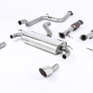 MILLTEK - SSXFD083 - Ford  Focus  MK2 RS 2.5T 305PS 2009>2010  Turbo-back including Hi-Flow Sports Cat