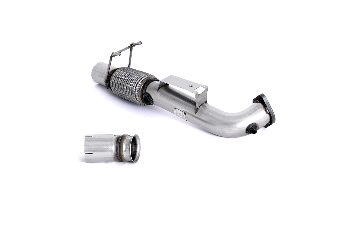 MILLTEK - SSXFD194 - Ford Focus Mk3 RS 2.3-litre EcoBoost 4wd 5-Door Hatchback 2016>2018 Large-bore Downpipe and De-cat