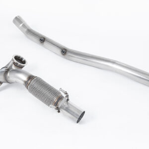 MILLTEK - SSXVW511 - Audi  S3  2.0 TFSI / Seat Ateca Cupra 300 4Drive - Seat Leon ST Cupra 300 /  Volkswagen Golf Mk7.5 R 2.0 TSI 300PS - T-Roc R 2.0TSI 300ps (GPF Equipped Models Only) 2019>2026  Large-bore Downpipe and De-cat