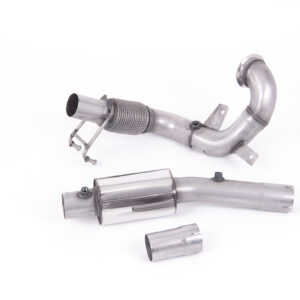 MILLTEK - SSXVW554 - Volkswagen  Polo  GTI 2.0 TSI (AW 5 Door PRE Facelift Models only) - GPF/OPF Models Only 2019>2021  Large-bore Downpipe and De-cat