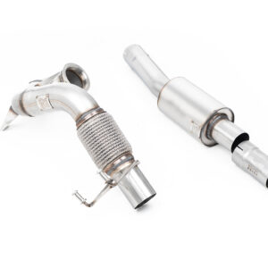 MILLTEK - SSXVW565 - Volkswagen  Polo  GTI 2.0 TSI (AW - 5 Door) - Non GPF/OPF Models Only 2018>2019  Large-bore Downpipe and De-cat