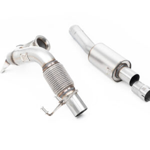 MILLTEK - SSXVW566 - Volkswagen  Polo  GTI 2.0 TSI (AW - 5 Door) - Non GPF/OPF Models Only 2018>2019  Large-bore Downpipe and De-cat