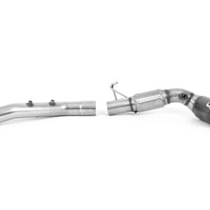 MILLTEK - SSXVW641 - Cupra 2.0TSI 245ps / Seat Leon MK4 300ps / Skoda Octavia vRS 2.0 TSI 245PS / Volkswagen Golf Mk8 GTi 245-300 PS – Golf Mk8.5 GTi 265-300 PS (OPF/GPF Equipped Models Only) 2020>2026  Large Bore Downpipe and Hi-Flow Sports Cat