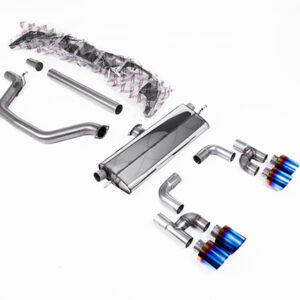 MILLTEK - SSXVW698 - Volkswagen  Golf  Mk8 GTi (Golf R Style Quad Outlet - 245ps OPF/GPF Equipped Models Only) 2020>2024  Particulate Filter-back