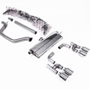 MILLTEK - SSXVW701 - Volkswagen  Golf  Mk8 GTi (Golf R Style Quad Outlet - 245ps OPF/GPF Equipped Models Only) 2020>2024  Particulate Filter-back
