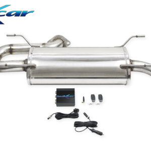 INOX CAR - POSTERIORE CON USCITA DIAM.114 RACING BLACK CERAMIC DX+SX + VALVOLA CON MOTORINO ELETTRICO + TELECOMANDO TOYOTA GR 86 2.4i (234cv) 2021