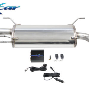INOX CAR -  POSTERIORE CON USCITA DIAM.114 RACING DX+SX + VALVOLA CON MOTORINO ELETTRICO + TELECOMANDO TOYOTA GT86 2.0 (200CV) 2012