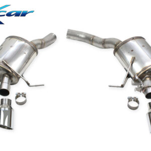 INOX CAR - POSTERIORE SILENZIATO CON USCITA 2 X DIAM. 100 X-RACE DX+SX + VALVOLA CON MONTAGGIO MOTORINO ELETTRICO DI SERIE PORSCHE MACAN S SERIE 95B.2 3.0 V6 (354cv) (con GPF) 2019-2021