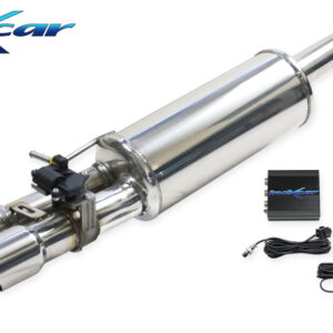 INOX CAR - POSTERIORE CON USCITA 2 X DIAM.80 RACING + VALVOLA CON MOTORINO ELETTRICO + TELECOMANDO VOLKSWAGEN POLO AW 2.0 GTI (200CV) 2018