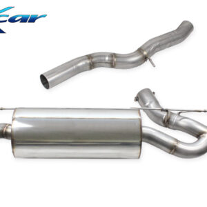 INOX CAR -  TERMINALE SILENZIATO CON USCITA DIAM. 114 RACING BLACK CERAMIC DX+SX + VALVOLA CON MONTAGGIO MOTORINO ELETTRICO DI SERIE TOYOTA SUPRA MK5 GR 2.0 Turbo (258cv) 2020