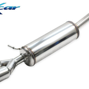 INOX CAR - POSTERIORE SILENZIATO CON USCITA 2 X DIAM. 80 RACING VOLKSWAGEN POLO AW 1.0 TFSI (95cv) 2019
