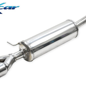 INOX CAR - POSTERIORE SILENZIATO CON USCITA 2 X DIAM. 80 X-RACE VOLKSWAGEN POLO AW 1.0 TFSI (95cv) 2019