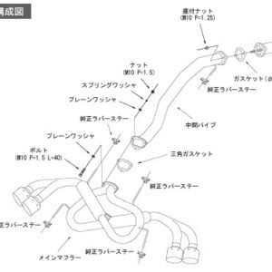HKS "Legamax" Ti-Tip (MIG) Catback for Nissan GT-R