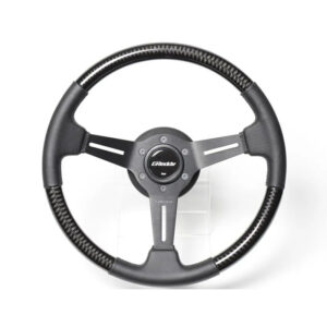 GReddy Sports "Real Carbon" Steering Wheel (47 mm Dish), Black Spokes - 340 mm