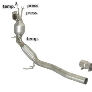RAGAZZON - DOWNPIPE KAT + ELIMINAZIONE FAP - VOLKSWAGEN Passat Mk6 2.0TDi (100 / 103kw) Passat CC 2.0TDi (103/125kW)