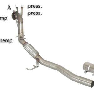 RAGAZZON - DOWNPIPE SKAT + ELIMINAZIONE FAP VOLKSWAGEN PASSAT Mk6 – 2.0TDi (100/125/103kw) e VOLKSWAGEN PASSAT CC 2.0TDi (103/125kW)