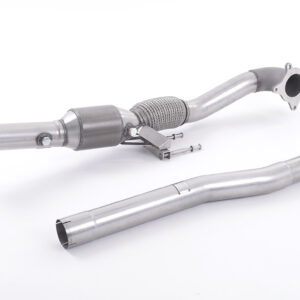 MILLTEK - SSXAU200R - AUDI 1.8 TSI-2.0 TFSI / SEAT 2.0TFSI / SKODA 2.0TSI-TFSI / VW 2.0TSI-TFSI  Cast Downpipe with Race Cat