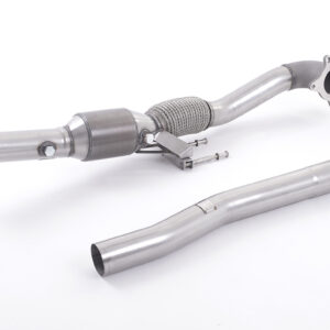 MILLTEK - SSXAU312 - Volkswagen Scirocco R / Golf Mk5-MK6 GTi 2.0TFSI / Beetle  2.0 TSI (A5 Chassis) Large Bore Downpipe and Hi-Flow Sports Cat