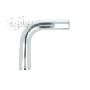 BOOST Products Aluminium Elbow 90° with 76mm Diameter, Mandrel Bend, Polished
