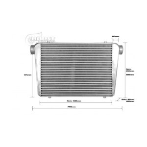 BOOST Products Intercooler 600x450x100mm - 76mm - Competition 2015 - 1000HP
