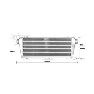 BOOST Products Intercooler 700x300x100mm - 76mm - Competition 2015 - 900HP