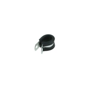 BOOST Products Cushioned Hose P-Clamp Bracket 12,7mm (1/2") - satin silver