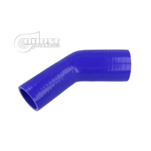 BOOST Products Silicone Transition elbow 45°, 102 - 80mm, blue
