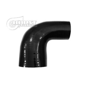 BOOST Products Silicone Transition elbow 90°, 89 - 76mm, black