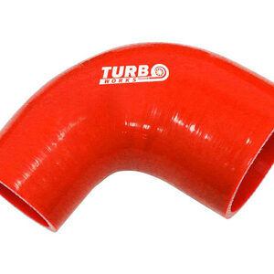 Gomito di riduzione TurboWorks rosso 90°